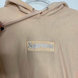 Supreme Box Logo Hoodie - FW16 - Peach - Size Medium - Pre-Owned